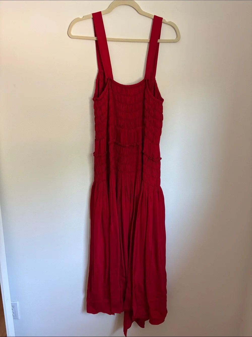 J. Crew Red Maxi Smocked Sundress - Picture 7 of 9